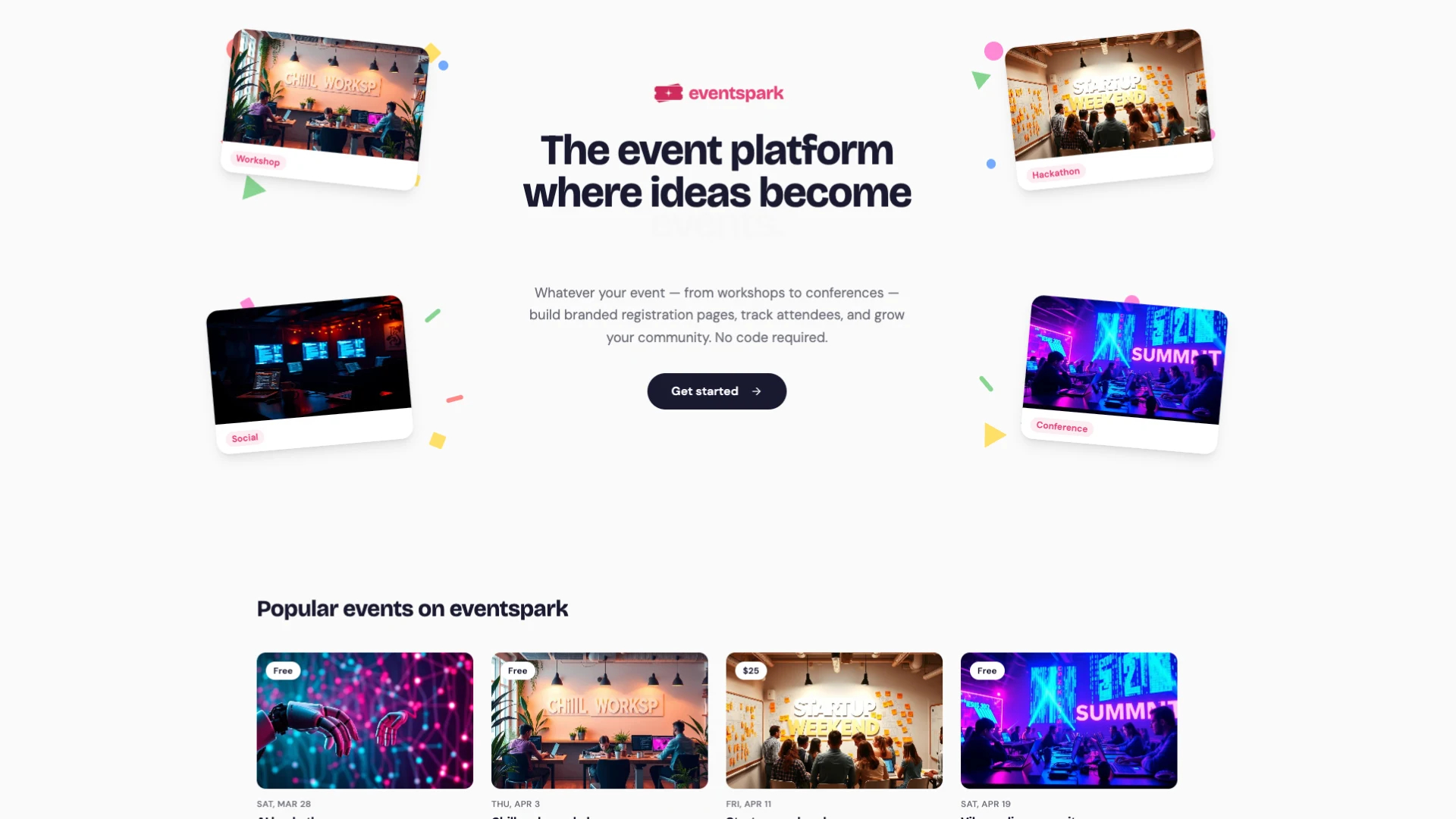 Loading preview of EventSpark